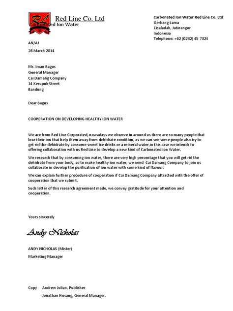 Carilah satu contoh formal letter / everyday english writing a formal letter learn english education. Business Letter Contoh - Letter