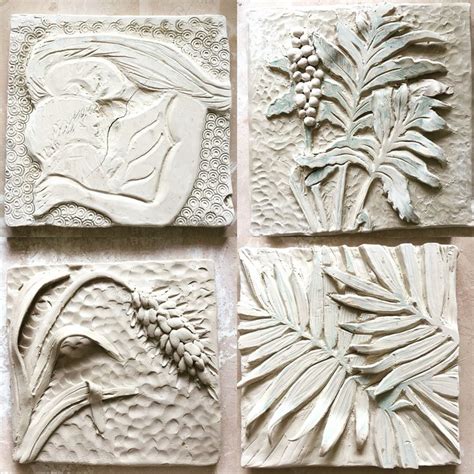 Low Relief Tiles Clay Art Projects Ceramic Wall Art Relief Sculpture