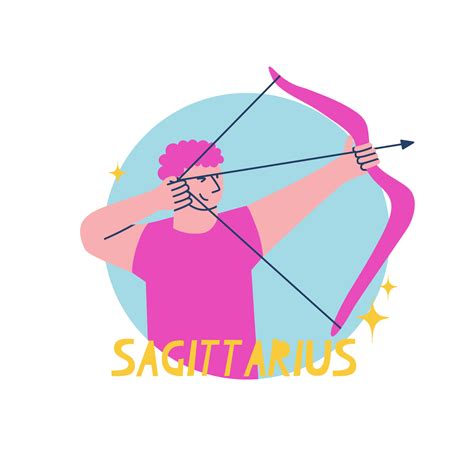 Sagittarius zodiac sign. The ninth symbol of the horoscope