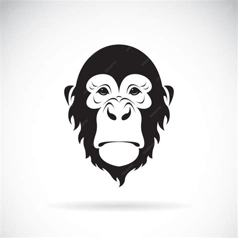 Premium Vector Vector Of A Monkey Face Design On White Background