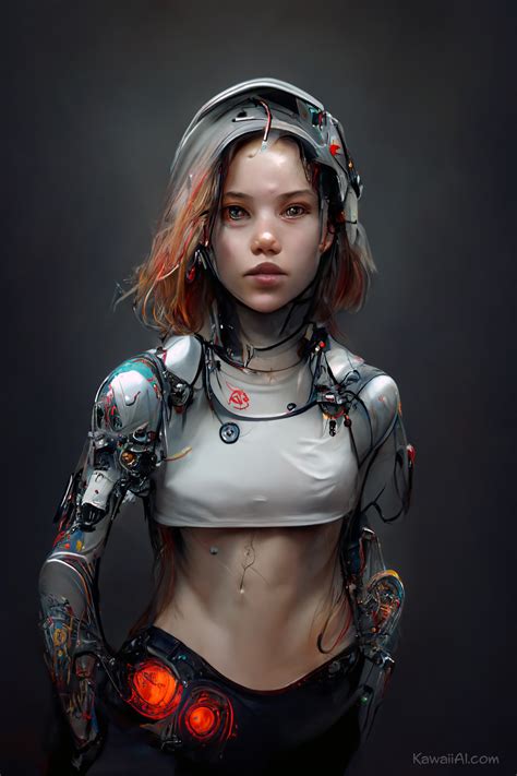Cyborg Girl Futuristic Ai Artwork Kawaii Ai