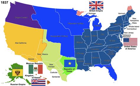 The United States 1837 By Hillfighter On Deviantart