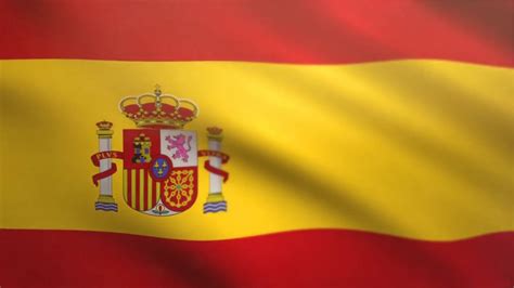 Spain Flag Hd 1080p Flag Waving With Instrumental National Anthem Youtube