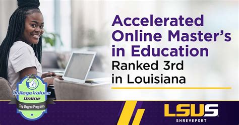 Values Online Ranks Lsus Master Of Education Program 3 In Louisiana Shreveports Secrets