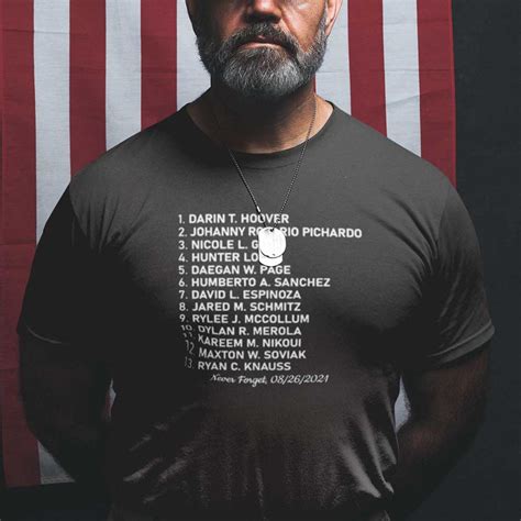 13 Fallen Soldiers Shirt Remember Their Names 13 Soldiers Stirtshirt