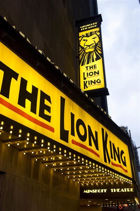 After the murder of his father, a young lion prince flees his kingdom only to learn the true meaning of responsibility and bravery. 'Lion King' musical breaks box office record - NY Daily News