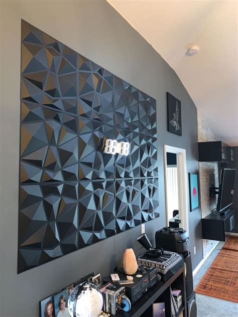 Art3d® Decorative 3d Wall Panels Pvc Diamond Design Wall 32 Sq Etsy