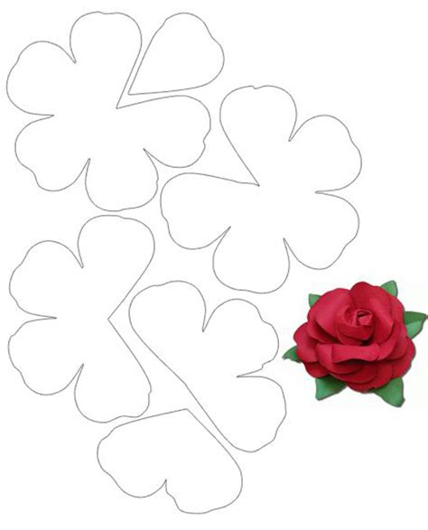 20 Moldes De Rosas Para Imprimir Artesanato Passo A Passo Images And