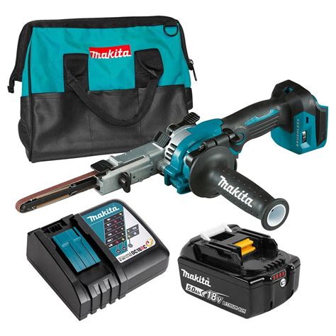 Air sander and milwaukee cutting tool needed, not included with kit. astro pneumatic 3036 air belt sander. Makita DBS180RTX1 18V Li-ion Cordless Brushless 9mm Power ...