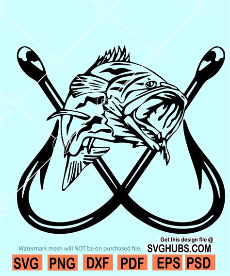 Png Eps Vector Fishing Svg Fishing Cut Files For Silhouette Fishing