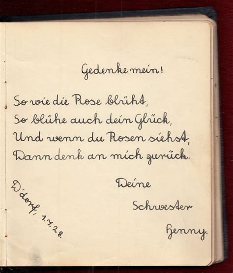 1926 Original German Poetry Notebook Germany Drawing Christmas