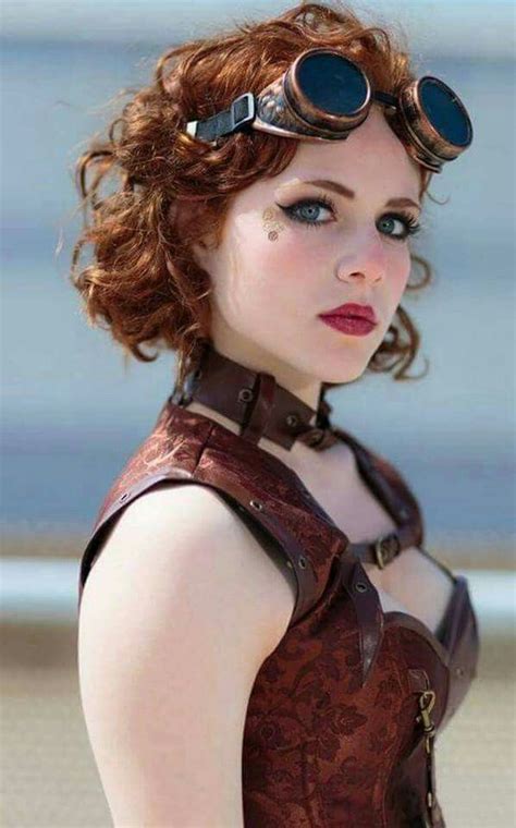 Redhead Girls With Red Hair Steampunk Clothing Redheads Diesel Pin