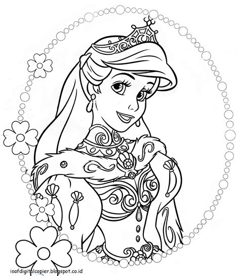 Gambar Mewarnai Princess Ariel Ruang Ilmu