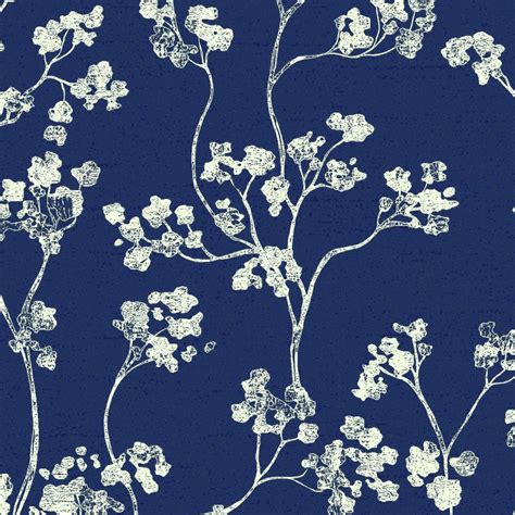 Where do i sign up? Kew Floral Wallpaper - Navy | Ian Mankin