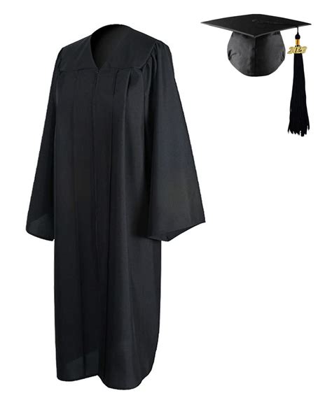 Buy Hepna 2023 Unisex Adults Matte Graduation Gown Cap Tassel Set