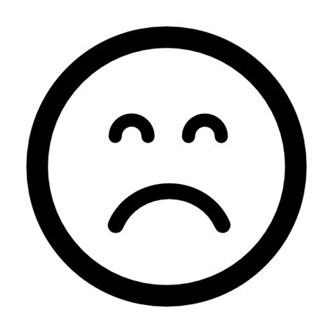 Sad Emoticon Square Face With Closed Eyes Free Icon Square Faces