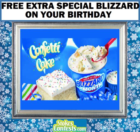 Freebie FREE Extra Special Blizzard On Your Birthday Week At Dairy
