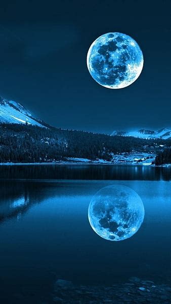 Moon Background Blue Best Collection For Phone And Desktop
