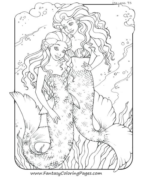 Baby Little Mermaid Coloring Pages At Free Printable