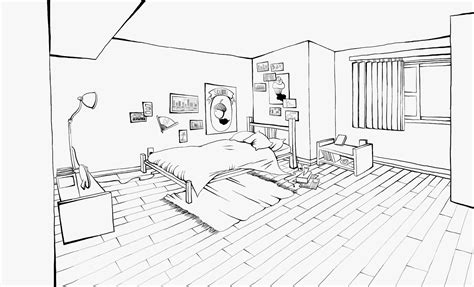 Sarah Kujubu Research Drawing Bedroom