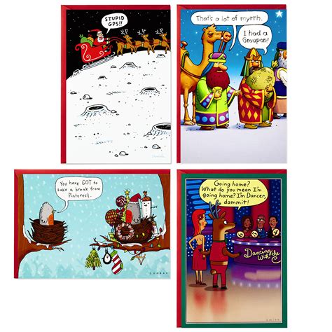 Snapklik Hallmark Shoebox Funny Boxed Christmas Cards Assortment