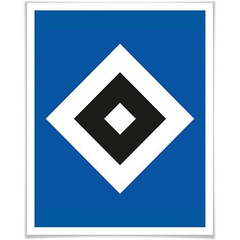 Zur saison 2008/09 wurde die spielgemeinschaft auf die jugendmannschaften des hamburger sv. Poster HSV Raute, mehrfarbig, Fußballverein Hamburger SV ...