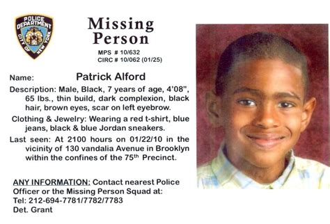 NYPD - Missing Persons | Missing persons, Person, Missing 