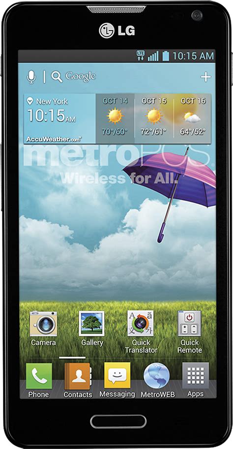 Best Buy Metropcs Lg Optimus F6 4g No Contract Cell Phone Black 6