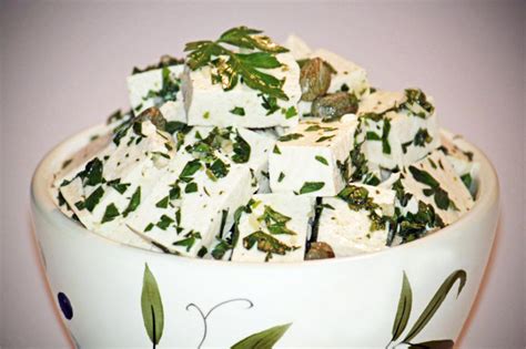 Tofu Marinated With Parsley Garlic And Olive Oil Vegan Nook