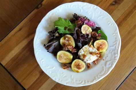 Fig Salad Dressed In Honey And Balsamic Vinegar My Own Sweet Thyme