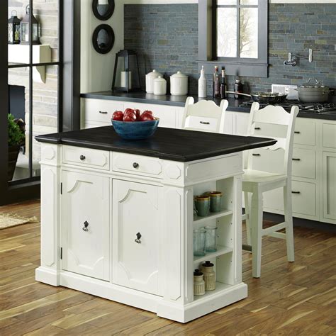 42'' h x 72'' w x 28'' d. Martha Stewart Living Maidstone 54 in. White Kitchen Island-Maidstone 54PF - The Home Depot