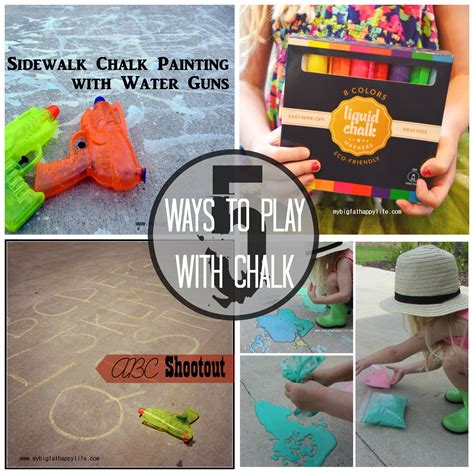 5 Ways To Play With Chalk My Big Fat Happy Life Kids Themed
