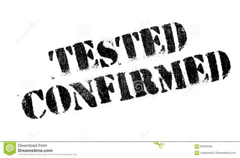 Tested Confirmed Rubber Stamp Stock Illustration - Illustration of shell, confirmed: 83450538