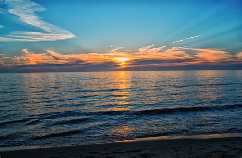 Free Images Beach Sea Coast Ocean Horizon Cloud Sky Sunrise