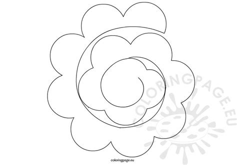 Made with eight small cupcake liners each, pipe cleaners and floral tape. Spiral Paper Rose Template - Coloring Page