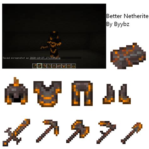 My Better Netherite Resource Pack Now With Emissive Textures