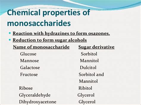 Biochemistry Monosaccharide
