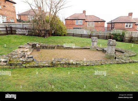 Benwell Roman Temple In The Benwell District Of Newcastle Upon Tyne