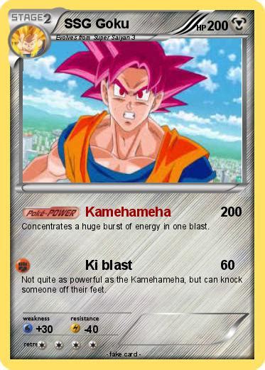 Pokémon Ssg Goku Kamehameha My Pokemon Card