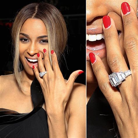 The Very Best Celebrity Engagement Rings Ciara Engagement Ring Celebrity Engagement Rings