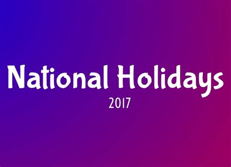 2017 And 2018 National Holidays Sint Maarten News Sxm News