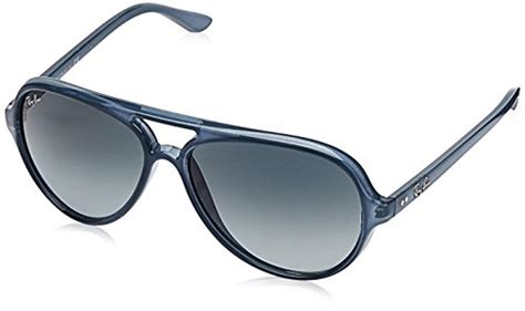 Ray Ban Cats 5000 Aviator Sunglasses Trasparent Light Blue 59 Mm For