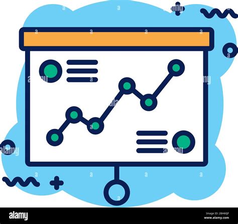 Paperboard With Statistics Detail Style Icon Stock Vector Image And Art