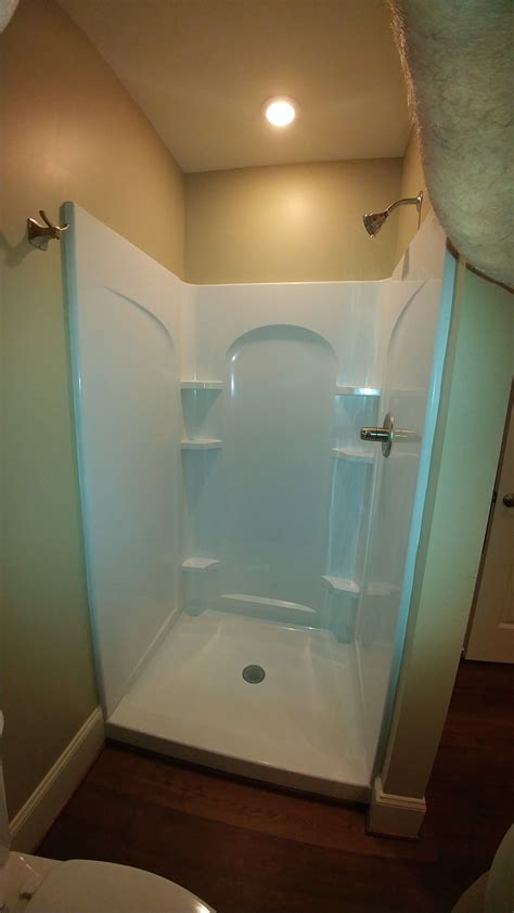 3 Piece Fiberglass Shower Stall Shower Remodel Fiberglass Shower