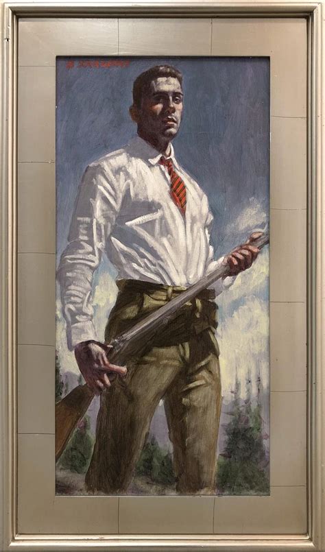 Mark Beard Bruce Sargeant 1898 1938 Hunter With Striped Tie