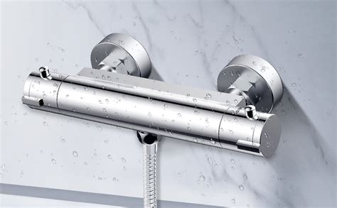 Duscharmatur Thermostat Brausebatterie Duschthermostat Mischbatterie Für Dusche Bad Chrom