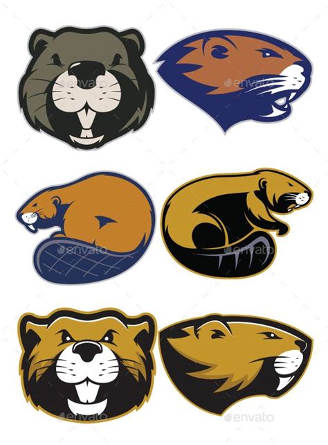 Beaver Mascot Logo | Beaver cartoon, Beaver logo, Painting logo
