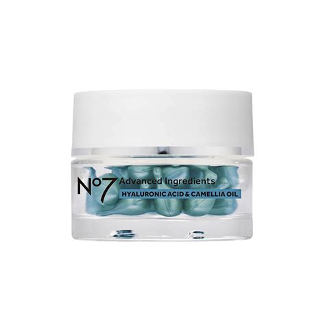 No7 Advanced Ingredients Hyaluronic Acid And Camellia Oil Facial Capsules