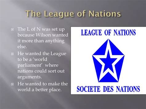 Ppt The League Of Nations Powerpoint Presentation Free Download Id