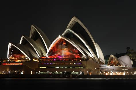 Sydney Opera House At Night Dragon Photography